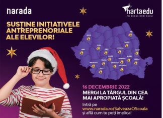 Târg de Crăciun, organizat în aceeași zi de 25 de școli din țară. Vor fi strânși bani pentru alertele de pe HartaEdu, precum reparații sau amenajări de spații