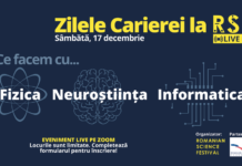 Romanian Science Festival lansează ”Zilele carierei la RSF”. Neuroștiința, Informatica și Fizica, primele sesiuni live pentru elevi și studenți