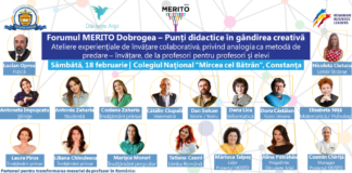 Forumul MERITO Dobrogea: Ateliere experienţiale de învăţare colaborativă pentru profesori. Evenimentul va avea loc la Constanța – program și înscrieri