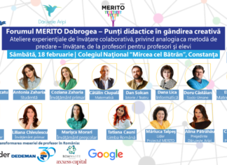 Forumul MERITO Dobrogea: Ateliere experienţiale de învăţare colaborativă pentru profesori. Evenimentul va avea loc la Constanța – program și înscrieri