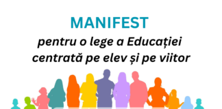Manifest lansat de șase organizații: „Ni s-a prezentat o lege a educației preuniversitare anostă, mediocră și care în realitate nu reformează”