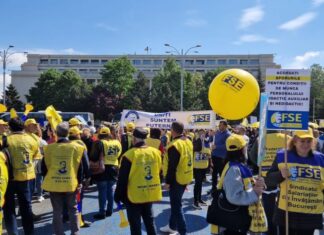 Marș de protest al sindicaliștilor din educație, în Capitală. Aceștia cer medierea președintelui Klaus Iohannis/ Lista de revendicări