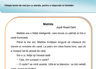 Testele la Limba română – Citit. Elevii de clasa a II-a au susținut a doua probă a Evaluării Naționale 2023