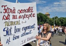 Negocieri la Palatul Victoria, după mitingul profesorilor. Sindicaliștii au cerut o creştere a veniturilor cu 25%. Greva generală continuă UPDATE