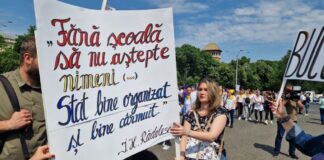Negocieri la Palatul Victoria, după mitingul profesorilor. Sindicaliștii au cerut o creştere a veniturilor cu 25%. Greva generală continuă UPDATE