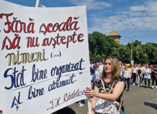 Negocieri la Palatul Victoria, după mitingul profesorilor. Sindicaliștii au cerut o creştere a veniturilor cu 25%. Greva generală continuă UPDATE