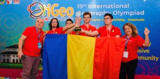 Patru medalii și locul I pe națiuni pentru echipa României la Olimpiada Internațională de Geografie 2023