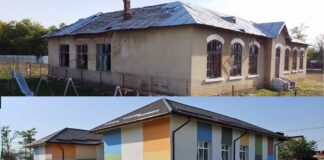 Școala din Rași, transformată într-un an – de la o clădire abandonată la una modernă și colorată: „Mulți spuneau că așa ceva este imposibil” FOTO