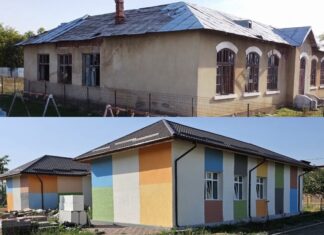 Școala din Rași, transformată într-un an – de la o clădire abandonată la una modernă și colorată: „Mulți spuneau că așa ceva este imposibil” FOTO