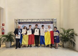 Echipa României a obţinut cinci medalii la Olimpiada Internaţională de Astronomie şi Astrofizică 2024: trei medalii de aur şi două de bronz