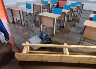 Cursuri suspendate în mai multe unităţi de învăţământ din județul Galaţi, în urma inundațiilor. Școala din comuna Cudalbi, grav afectată UPDATE