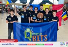 Echipa Quantum Bits de la ICHB, formată din elevi de gimnaziu, a obținut Marele Trofeu al Campionilor și locul 1 la First Lego League 2025