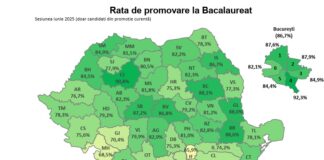 Rezultate finale BAC 2025, prima sesiune. Rata de promovare: 76,5%. Aproape 22.000 de candidați au solicitat vizualizarea lucrărilor