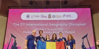 O medalie de argint și două medalii de bronz pentru elevii români la Olimpiada Internațională de Geografie 2025, desfășurată în Thailanda