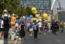 Miting și marș de protest al profesorilor în Capitală. Mii de cadre didactice au ieșit în stradă. Liderii sindicali: Greva generală nu este exclusă