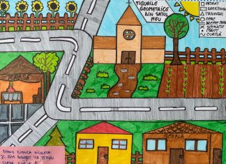 Concursul „Rural Math” 2026: o competiție în care elevii de gimnaziu au împletit matematica cu desenul – „Figurile geometrice din satul meu”